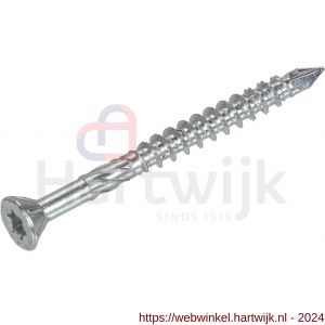 Dynaplus MDF-schroef staal verzinkt platkop PK 75 graden Torx TX 15 4.0x45/26 mm - H51403540 - afbeelding 1