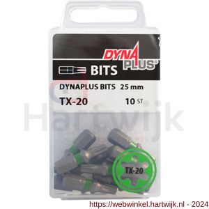 Dynaplus schroefbit 25 mm Torx TX 20 groen - H51407077 - afbeelding 2