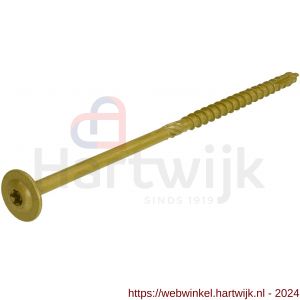 Dynaplus houtbouwschroef AR-coating C4 bronze tellerkop TK Torx TX 40 8.0x350/100 mm - H51403346 - afbeelding 1