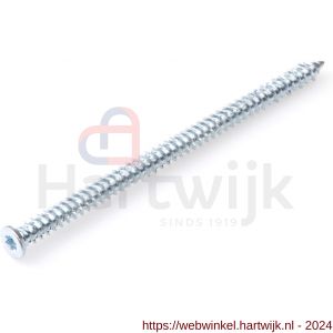Rawl kozijnschroef staal verzinkt platkop PK WHO Torx TX 30 7.5x202 mm - H51401515 - afbeelding 1