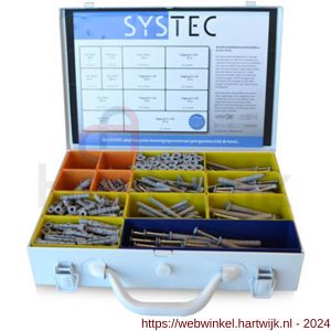 Systec assortimentskoffer nylon plug en slagplug - H51400088 - afbeelding 1