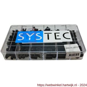 Systec assortimentsdoos 18-vaks stelschroef staal blank DIN 916 - H51400060 - afbeelding 1