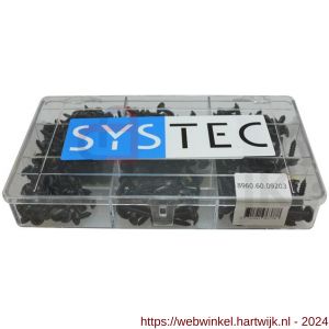 Systec assortimentsdoos 9-vaks plaatschroef gezwart DIN 968 - H51400069 - afbeelding 1
