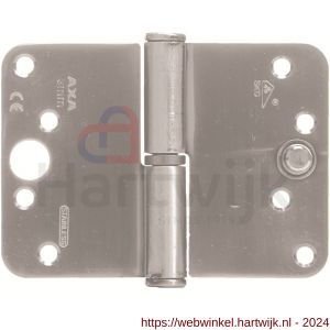 AXA veiligheidspaumelle kogelstift rondhoek 89x125 mm rechts RVS SKG*** EAN - H21600330 - afbeelding 1