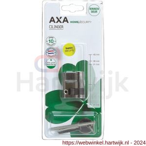 AXA enkele binnencilinder 31-9 mm vernikkeld blister - H21600002 - afbeelding 1
