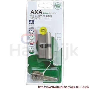 AXA dubbele veiligheidscilinder Security 30-30 mm vernikkeld SKG** blister - H21600070 - afbeelding 2
