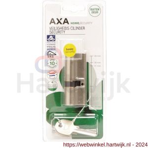 AXA dubbele veiligheidscilinder Security verlengd 30-45 mm vernikkeld SKG** blister - H21600077 - afbeelding 2