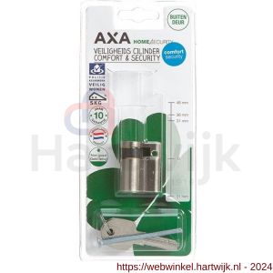 AXA enkele veiligheidscilinder ComfortSecurity 30-10 mm vernikkeld SKG** blister - H21600122 - afbeelding 2