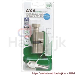 AXA knop veiligheidscilinder Comfort Security K30-30 mm vernikkeld SKG** blister - H21600124 - afbeelding 2