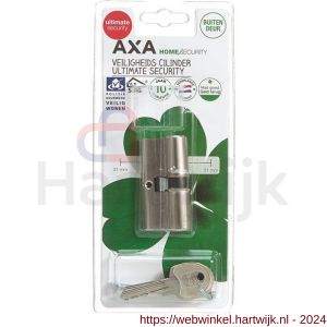 AXA dubbele veiligheidscilinder Ultimate Security 30-30 mm vernikkeld SKG** blister - H21600094 - afbeelding 2