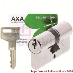 AXA dubbele veiligheidscilinder Ultimate Security 30-30 mm vernikkeld SKG** - H21600093 - afbeelding 1