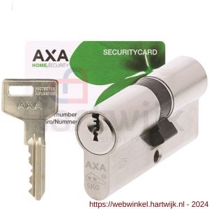 AXA dubbele veiligheidscilinder Ultimate Security verlengd 30-35 mm vernikkeld SKG** - H21600095 - afbeelding 1