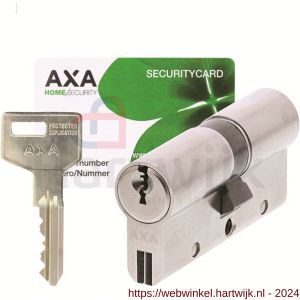 AXA dubbele veiligheidscilinder Xtreme Security verlengd 30-35 mm vernikkeld SKG*** - H21600134 - afbeelding 1