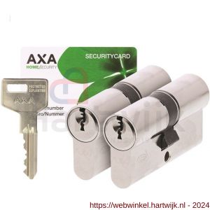 AXA dubbele veiligheidscilinder Ultimate Security 30-30 vernikkeld SKG** set 2 stuks gelijksluitend - H21600050 - afbeelding 1