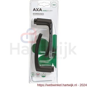 AXA deurkruk Blok zwaar geslepen zwart blister - H21600656 - afbeelding 2