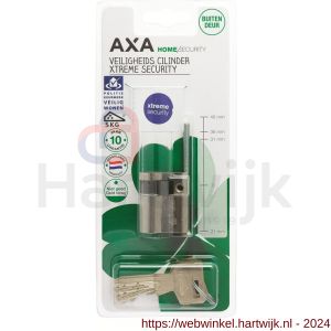 AXA enkele veiligheidsprofielcilinder Xtreme Security 30-10 mm vernikkeld SKG*** blister - H21600139 - afbeelding 1