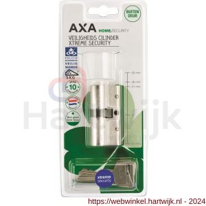 AXA dubbele veiligheidscilinder Xtreme Security verlengd 30-35 mm vernikkeld SKG*** blister - H21600135 - afbeelding 2