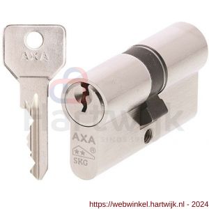 AXA dubbele veiligheidscilinder Security 30-30 mm vernikkeld SKG** blister - H21600070 - afbeelding 1