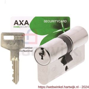 AXA dubbele veiligheidscilinder Ultimate Security 30-30 mm vernikkeld SKG** blister - H21600094 - afbeelding 1