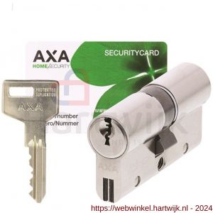 AXA dubbele veiligheidscilinder Xtreme Security 30-30 mm vernikkeld SKG*** blister - H21600133 - afbeelding 1