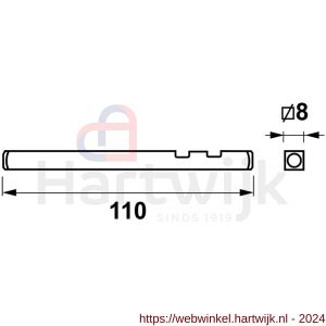 AXA Set krukstiften 110x8 (10x) universeel - H21600620 - afbeelding 2