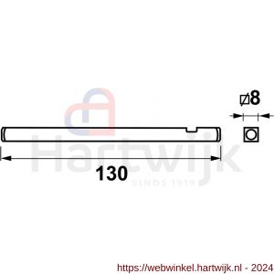 AXA Set krukstiften 130x8 (10x) verlengd - H21600622 - afbeelding 2