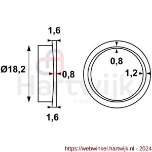 AXA deurkruklager Curve - H21600623 - afbeelding 2