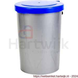 Berdal Gripline-A afvalcontainer kunststof 55 L grijs blauw deksel - H50200432 - afbeelding 1