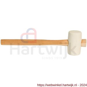 Gripline hamer rubber nummer 1 hard wit - H50200451 - afbeelding 1