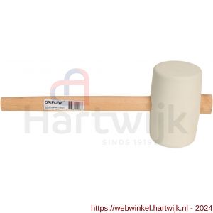 Gripline hamer rubber nummer 4 hard wit - H50200454 - afbeelding 2