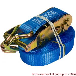 Konvox spanband 25 mm ratel 909 haak 1002 5 m LC 750 daN blauw - H50201269 - afbeelding 2