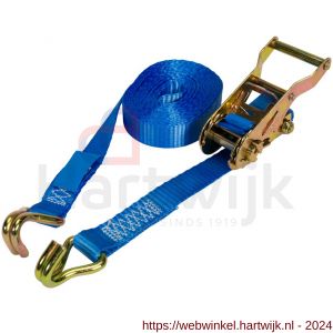 Konvox spanband 25 mm ratel 909 haak 1002 5 m LC 750 daN blauw - H50201269 - afbeelding 3