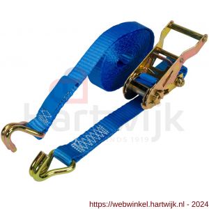 Konvox spanband 25 mm ratel 909 haak 1002 5 m LC 750 daN blauw - H50201269 - afbeelding 4