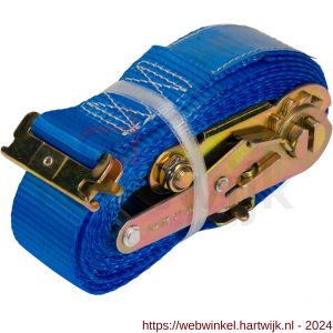 Konvox spanband 50 mm ratel 910 fitting 1826 5 m blauw voor combirail - H50201272 - afbeelding 1