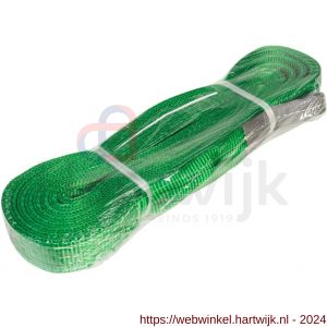 Konvox hijsband met lussen groen 2 ton 8 m - H50201281 - afbeelding 1