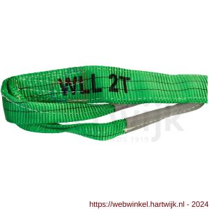 Konvox hijsband met lussen groen 2 ton 8 m - H50201281 - afbeelding 2