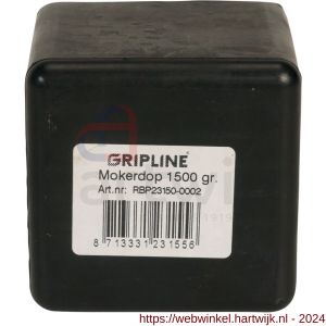 Gripline mokerdop rubber 1,5 kg kopmaat 42x42 mm - H50200467 - afbeelding 2