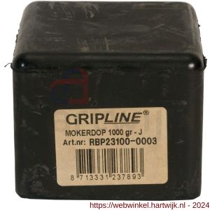 Gripline mokerdop rubber 1,0 kg kopmaat 37x37 mm - H50200463 - afbeelding 2