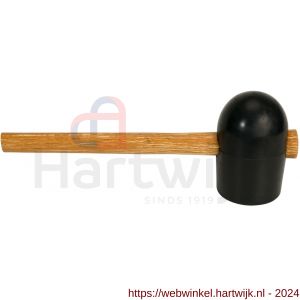Gripline hamer rubber nummer 6 zacht zwart - H50200440 - afbeelding 1