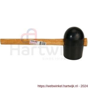 Gripline hamer rubber nummer 6 zacht zwart - H50200440 - afbeelding 2