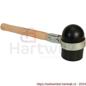 Gripline hamer rubber Rotterdams model zacht zwart met gat - Y20500314 - afbeelding 3