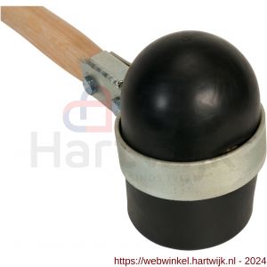 Gripline hamer rubber Rotterdams model zacht zwart met gat - Y20500314 - afbeelding 4