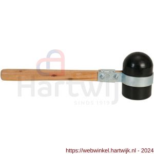 Gripline hamer rubber Rotterdams model zacht zwart - H50200456 - afbeelding 1