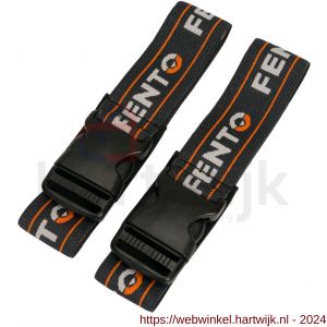 Fento kniebeschermer Home set elastieken met clip zwart - H50201157 - afbeelding 2