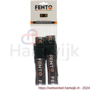 Fento kniebeschermer Home set elastieken met clip zwart - H50201157 - afbeelding 3