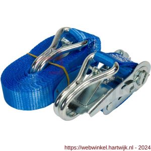 Konvox spanband 25 mm ratel 906 haak 1002 5 m LC 400/800 daN blauw - H50200896 - afbeelding 1