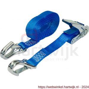 Konvox spanband 25 mm ratel 906 haak 1002 5 m LC 400/800 daN blauw - H50200896 - afbeelding 3