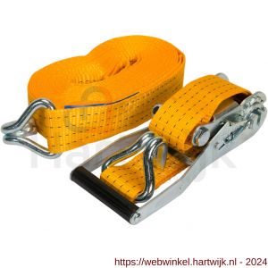 Konvox sjorband 50 mm ratelgesp met haken 9 m - H50200876 - afbeelding 1