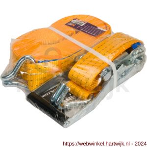 Konvox sjorband 50 mm ratelgesp met haken 9 m - H50200876 - afbeelding 2