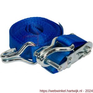 Konvox spanband 35 mm ratel 917 haak 1004 6 m LC 1000/2000 daN blauw - H50200897 - afbeelding 1
